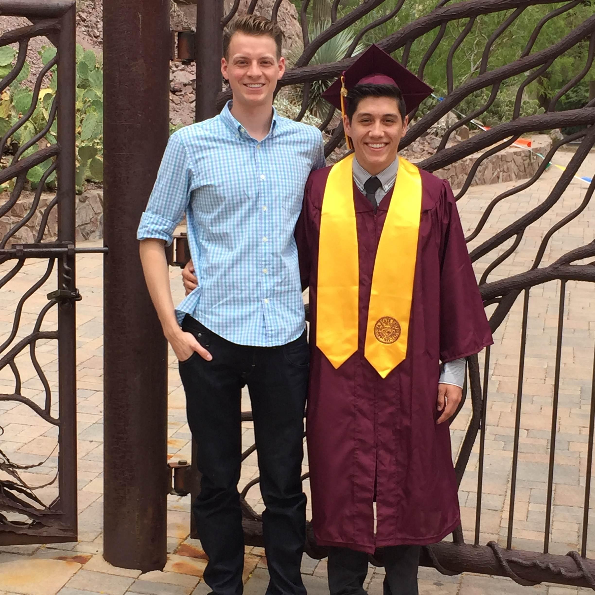 Our story continued in Arizona, where Felix graduated from ASU. If love can survive 117 degrees, it can survive anything!