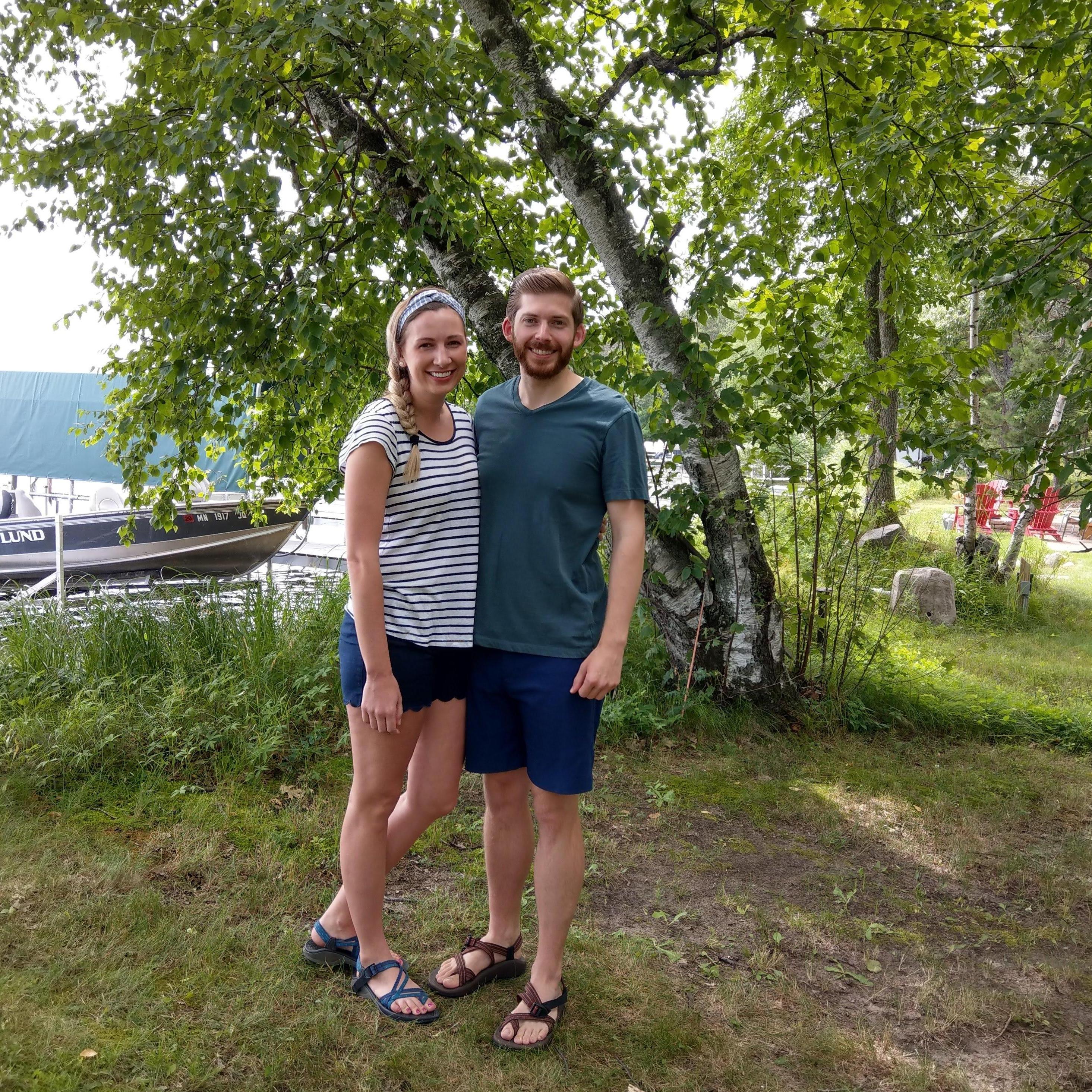 Enjoying lake living with Kaleb's family in Minnesota. July 2018