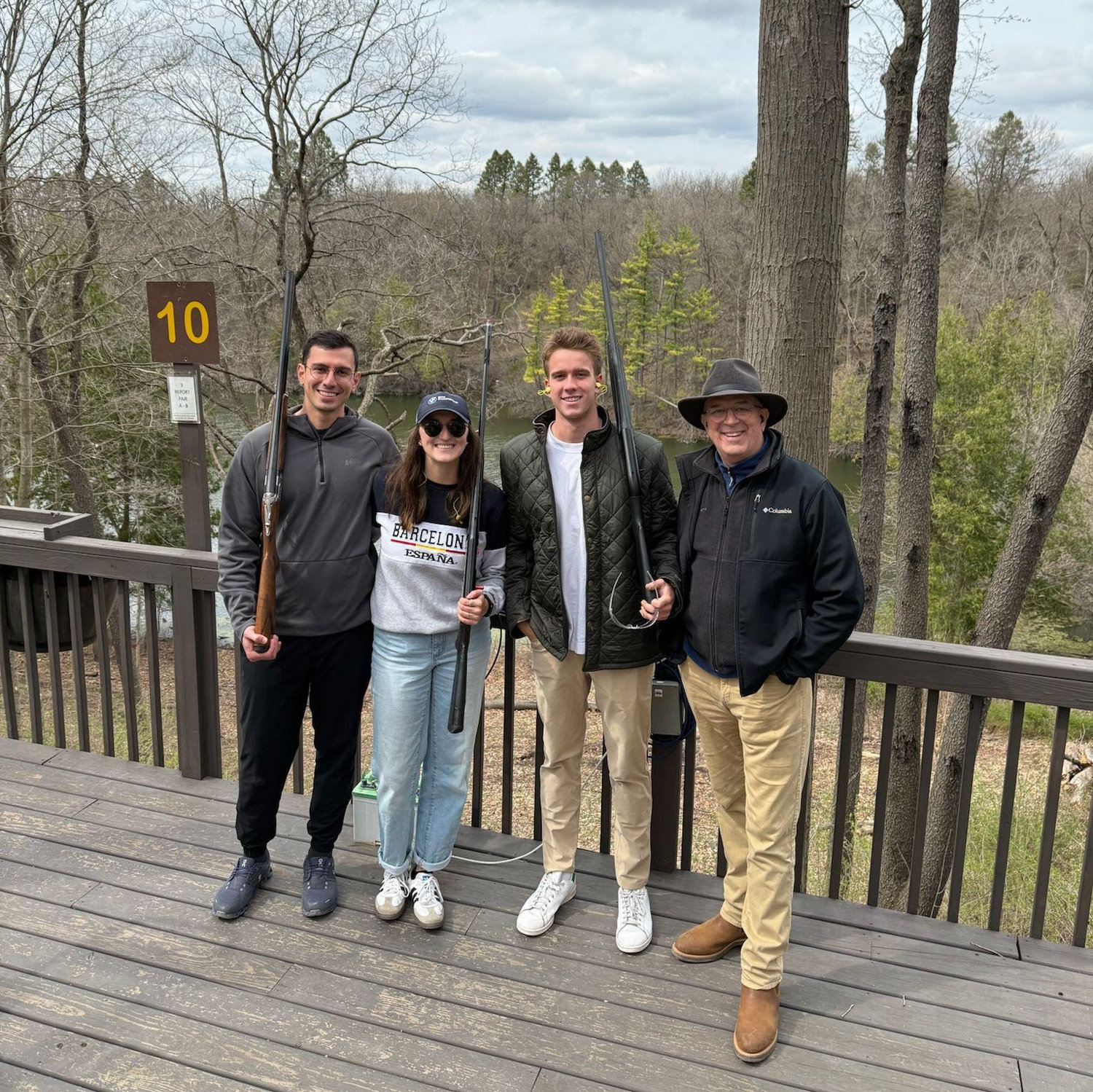 Kaleigh, George, John, & Jack (Brother of Bride) at the Max McGraw Wildlife Foundation.