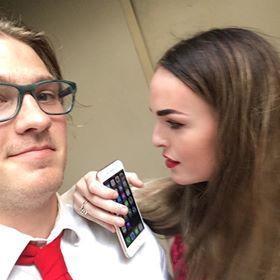 Getting ready to watch Moulin Rouge in New York, June 2019
