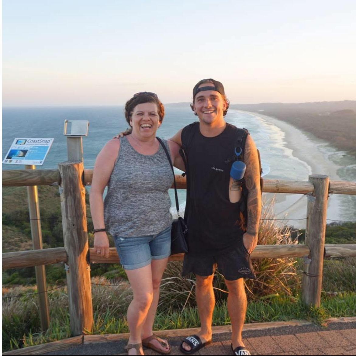 Trav and Elaine in Australia
