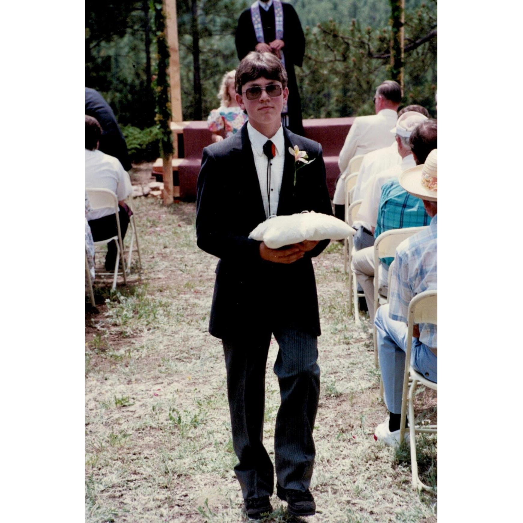 The very cool ring barer & Kathryn's nephew, Nathan Martin