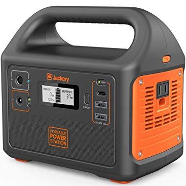 Jackery Portable Power Station Explorer 160, 167Wh Lithium Battery Solar Generator (Solar Panel Optional) Backup Power Supply with 110V/100W(Peak 150W) AC Outlet for Outdoors Camping Fishing Emergency