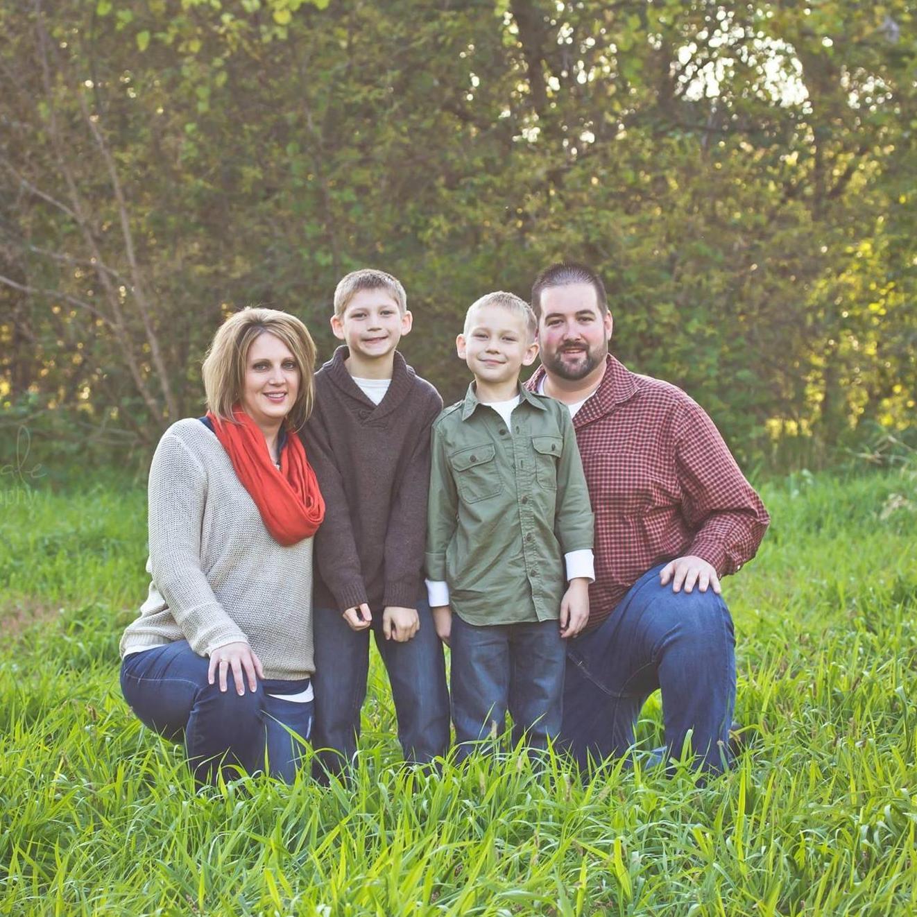 One of our first family photos, believe to be back in 2015.