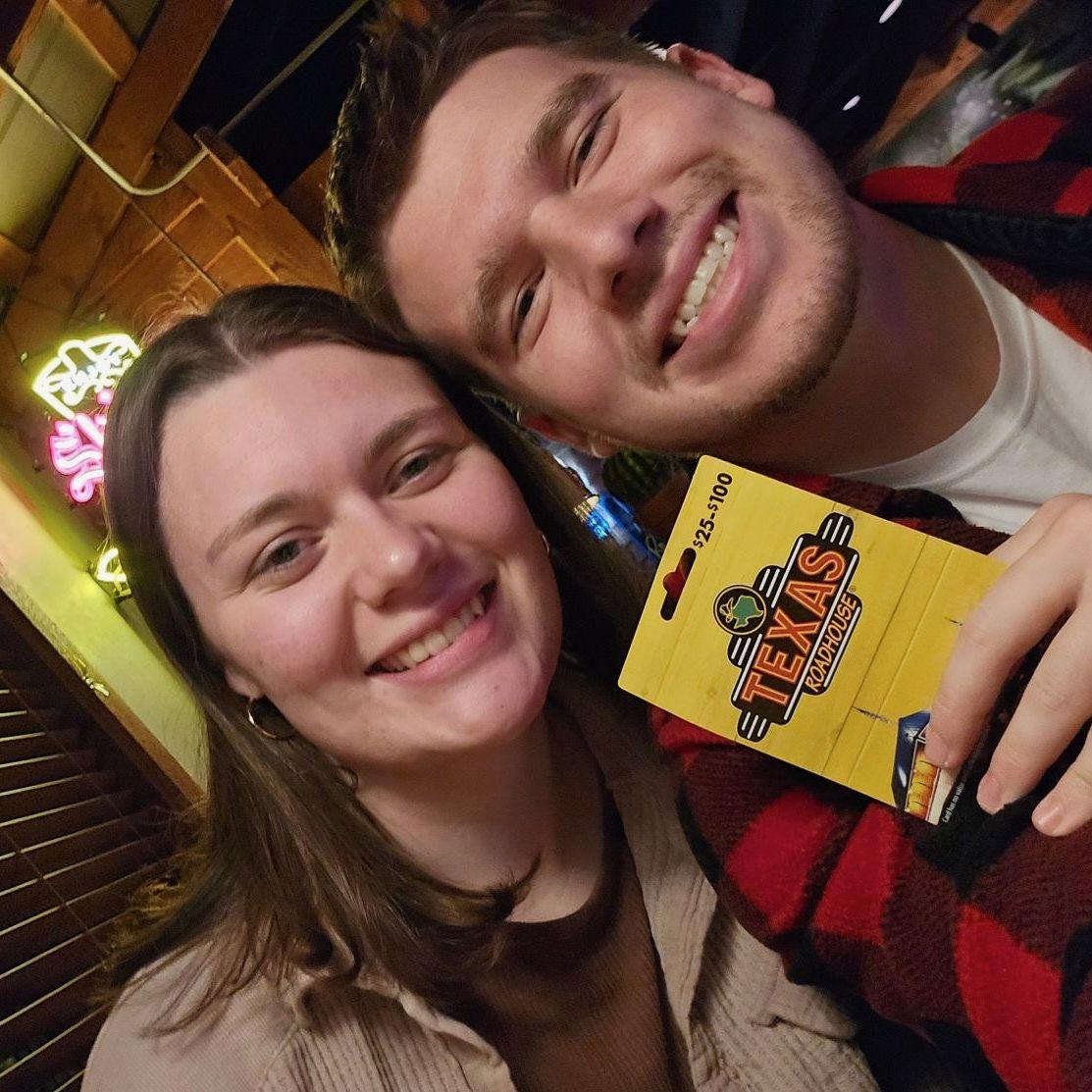 November 2024 - At the Texas Roadhouse where we had our first date!
