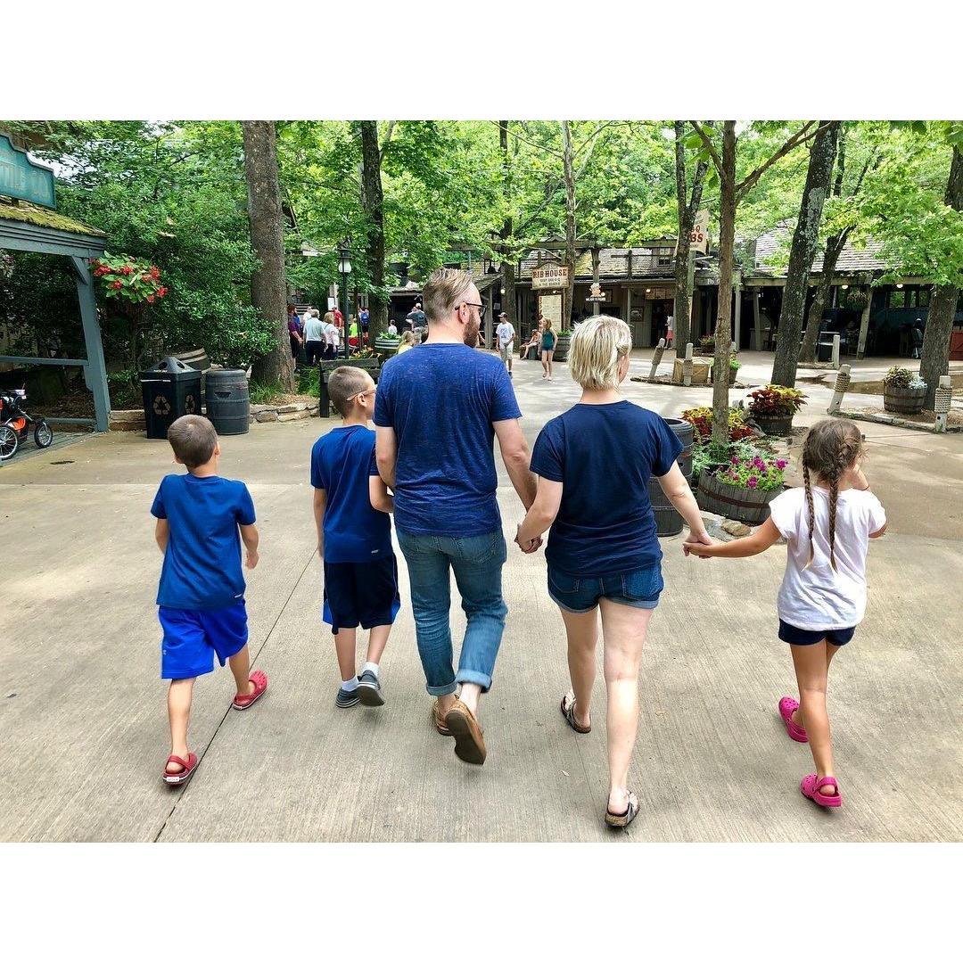 Hanging with niece and nephews