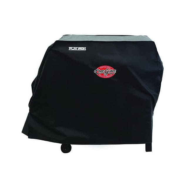 Char-Griller 8175 Flat Iron 2 Burner Outdoor Gas Griddle Grill Cover, Black