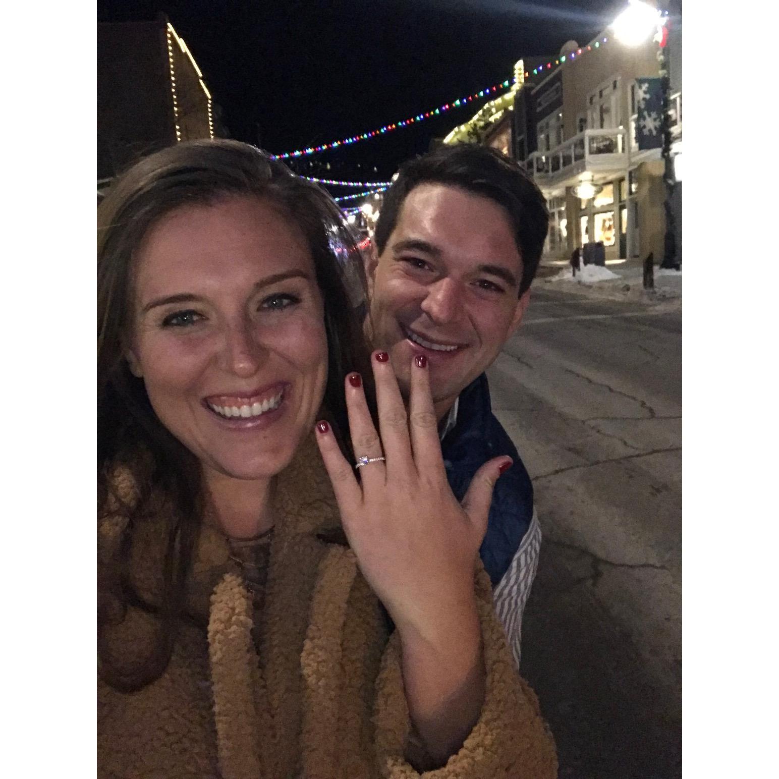 Right before Christmas, Griffin took me to our favorite place and PROPOSED! Read our proposal story... it's adorable :)