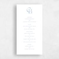 Blue Wedding Menu - Kenai
