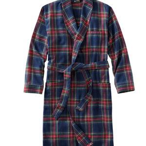 Men's Scotch Plaid Flannel Robe