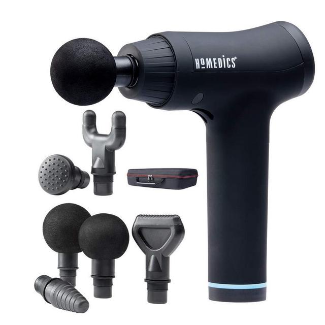 HoMedics® Therapist Select Plus Percussion Massage Gun, Deep Tissue Trigger Point Massager for Sports and Athletes, Muscle Recovery for Back, Shoulder, Neck, Portable and Rechargeable