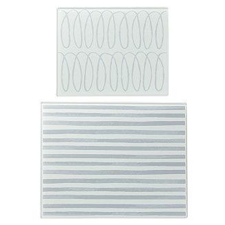 Charlotte Street Grey Glass Prep Boards