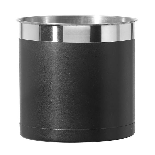 OGGI Steel Holder Utensil Crock, Jumbo, Black - 7'' (7211.3)