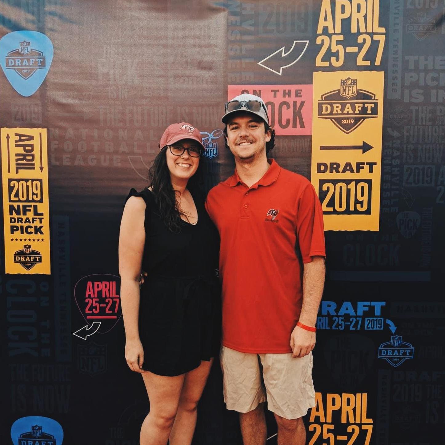 We're big Bucs fans now. Big enough that Sarah cared about the draft ???