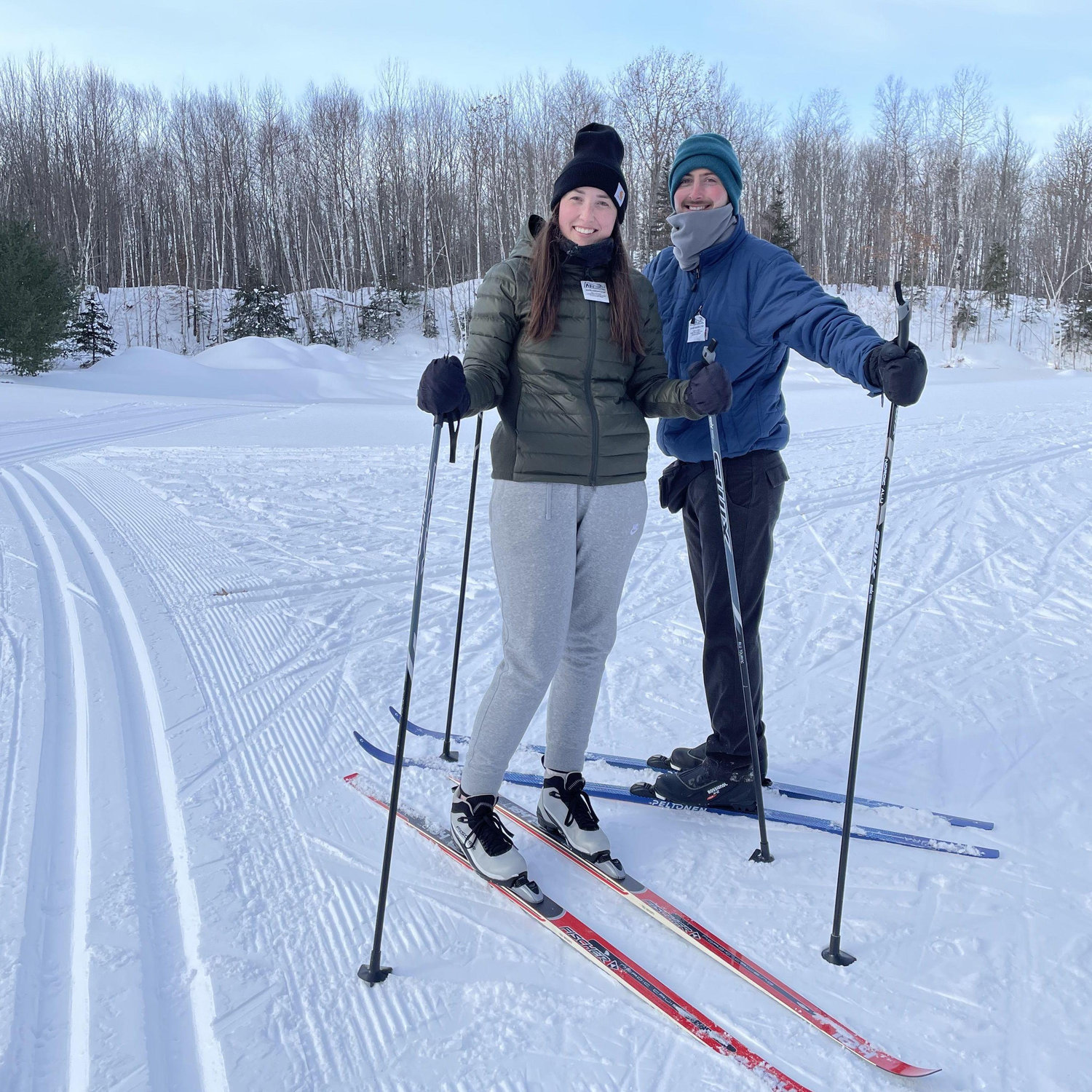 Miranda's first time skiing