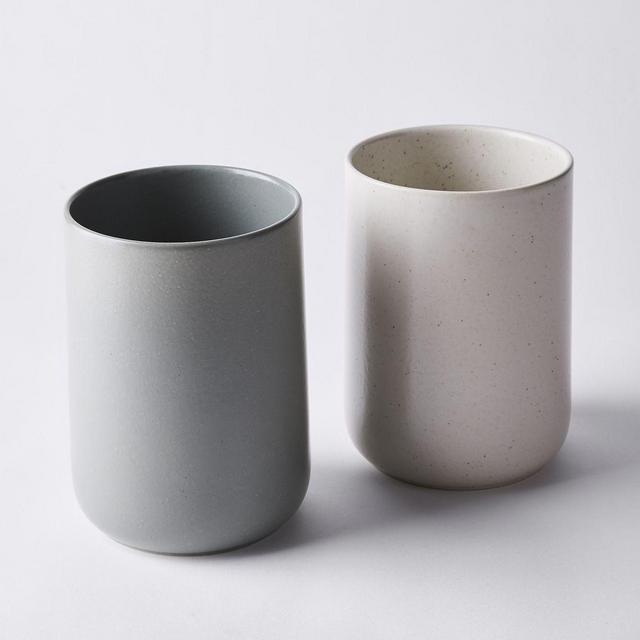 Minimal Ceramic Utensil Holder (Color: Moss)