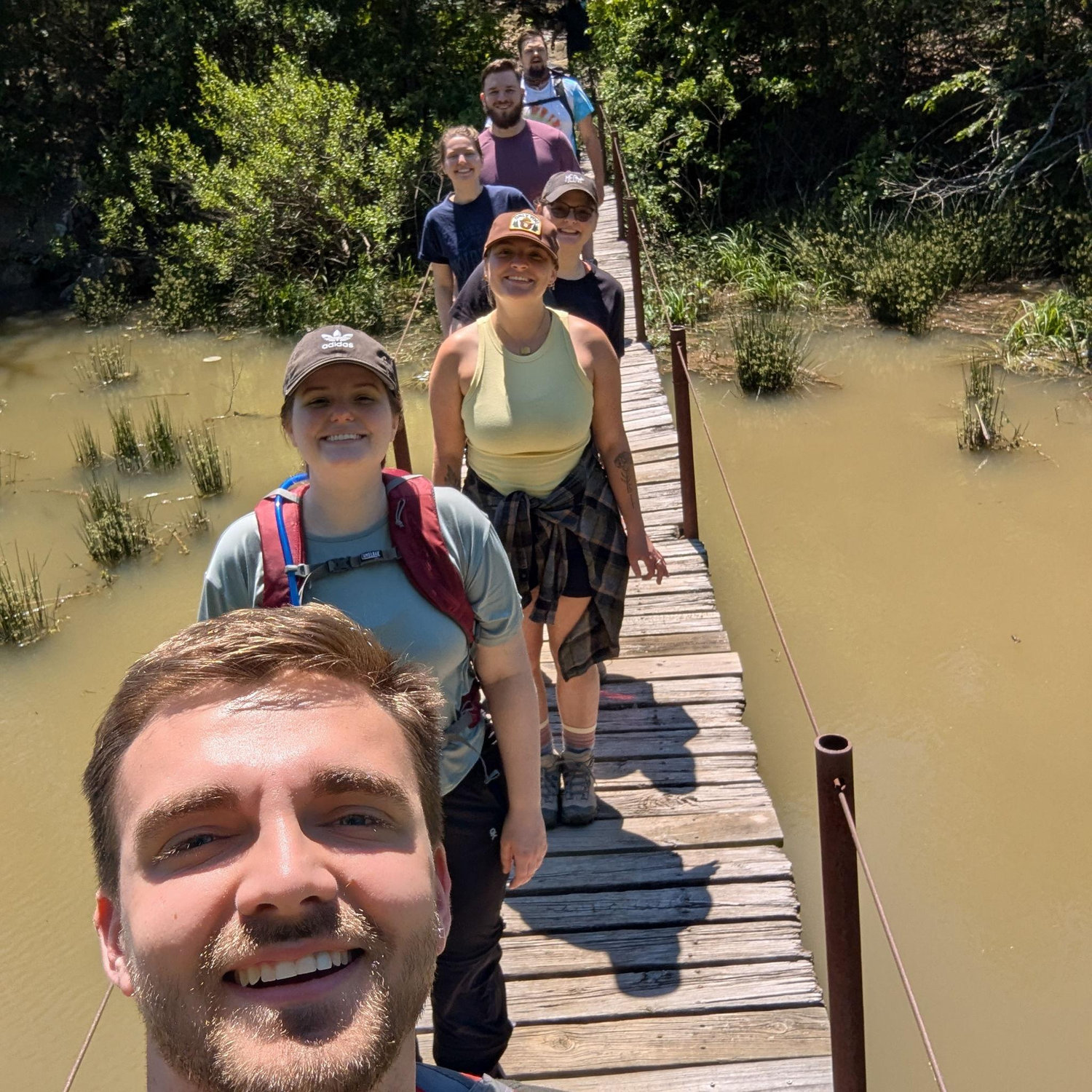 camping trip 2025 - this bridge was unstable...