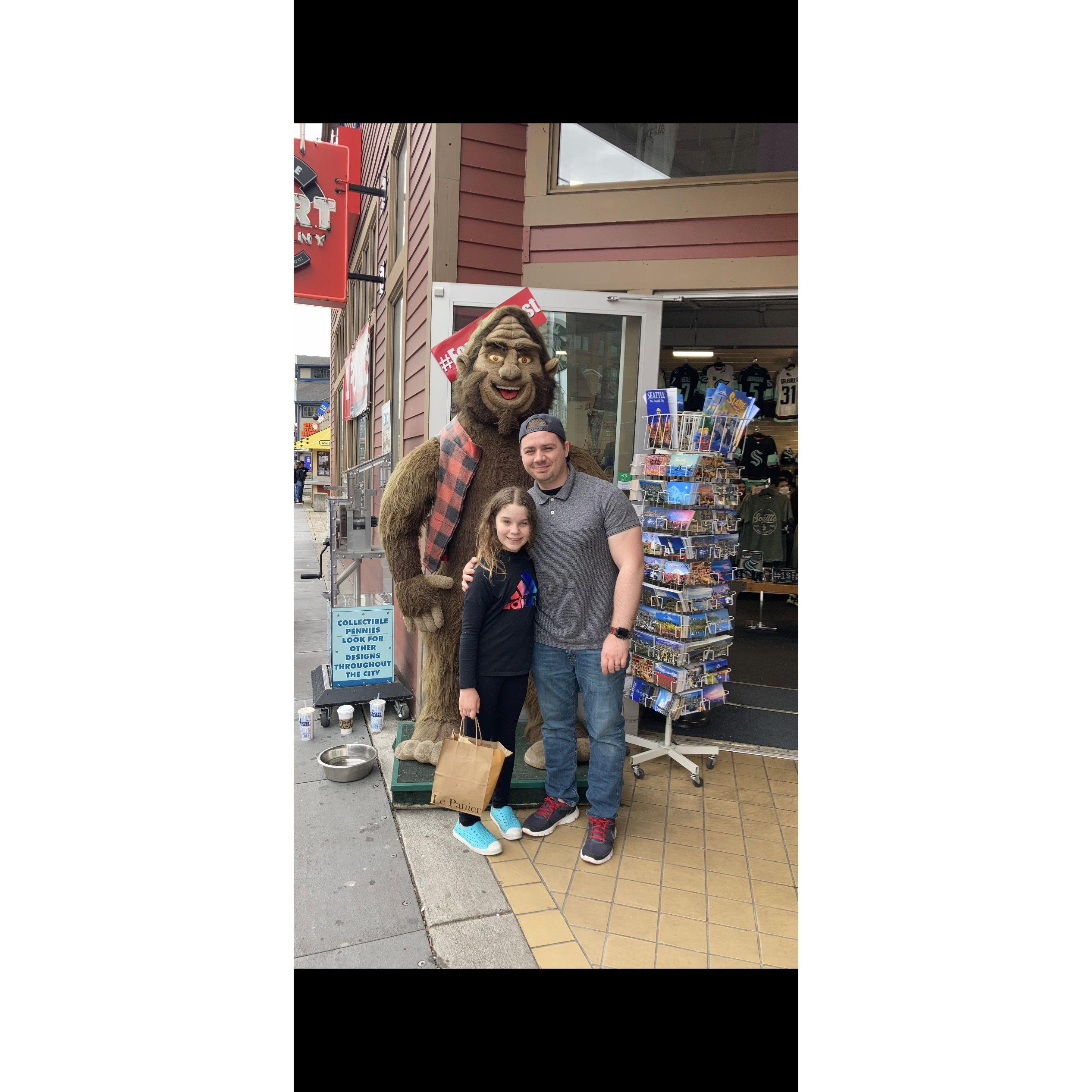 Sasquatch with Chloe!