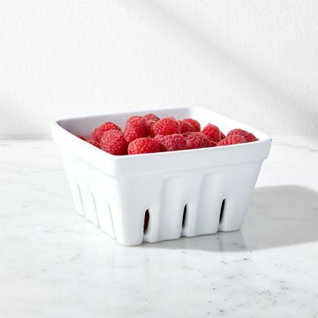 Berry Box White Colander