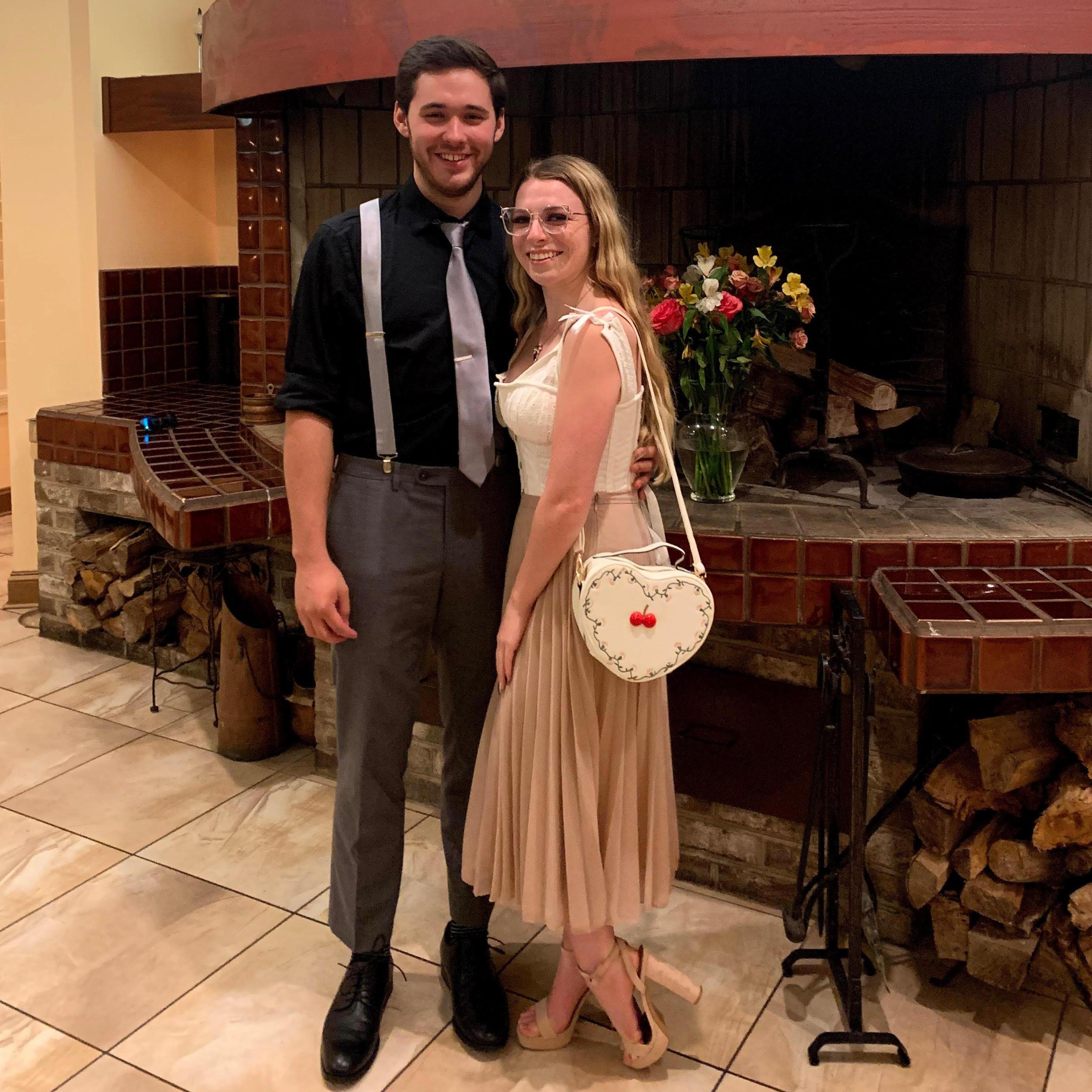 Enjoying date night at La Yaca Restaurant in Williamsburg, Virginia. (June 27, 2020)