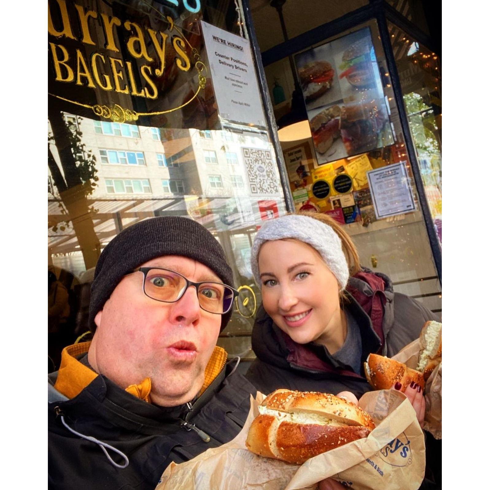 Bagels at Murray's, NYC