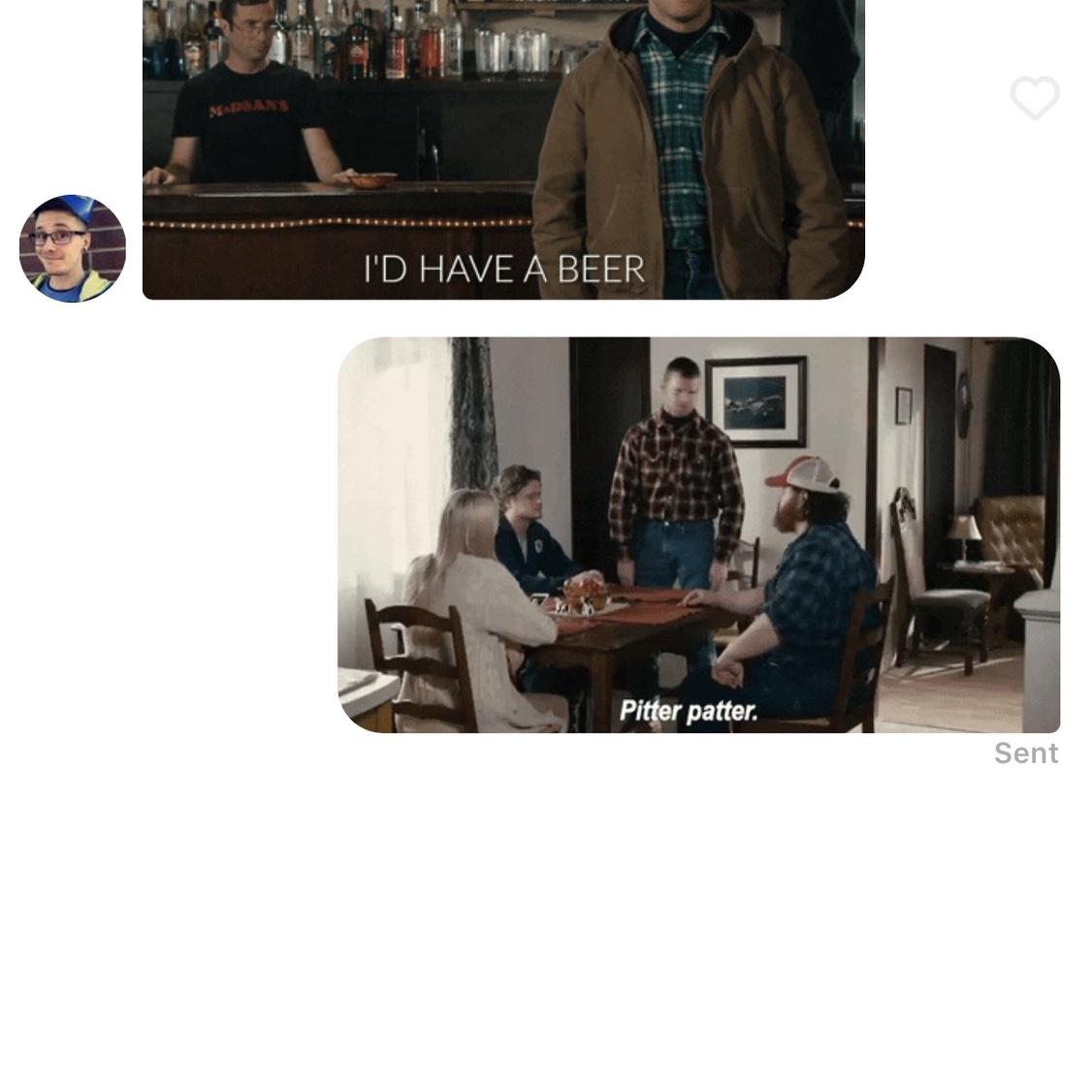 Our first messages together ❤️
