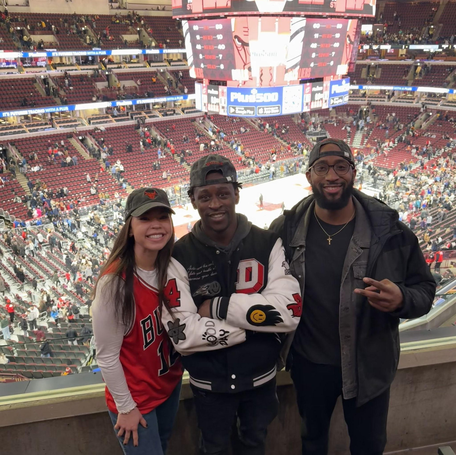 With John (Jacob's brother) @ a Bulls game 🔴