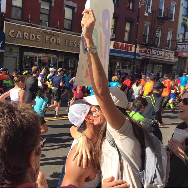 Richie running the NYC marathon.