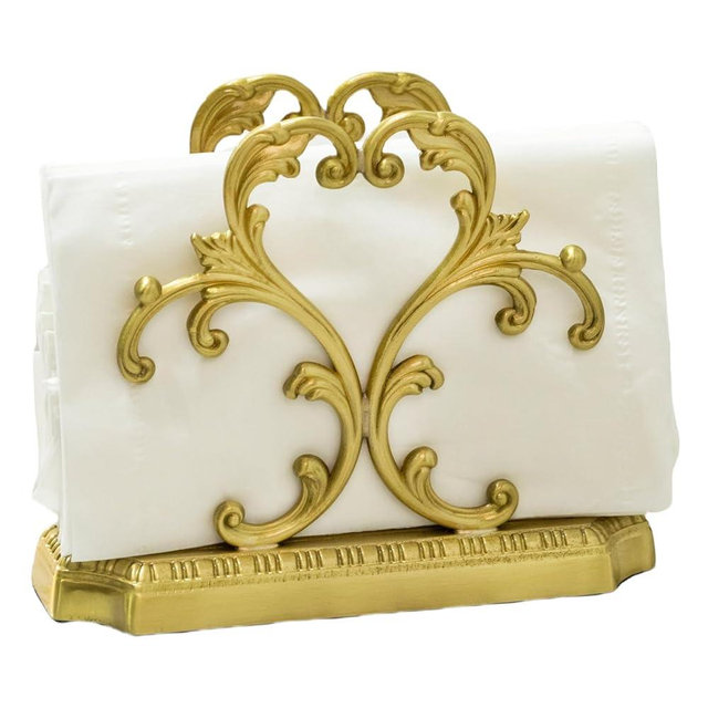 1 Luxurious Brass Napkin Holder for Table,Gold Napkin Holder,Kitchen Napkin Holders for Paper Napkins, Business Card Holder,Modern Dining Table Decor, Home Decor