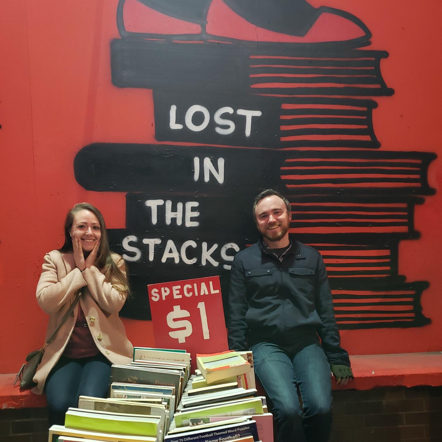 "The only Stack I want to get lost in is you," said Jason while strolling past the Strand Bookstore.
(Sarah Brady & Jason)