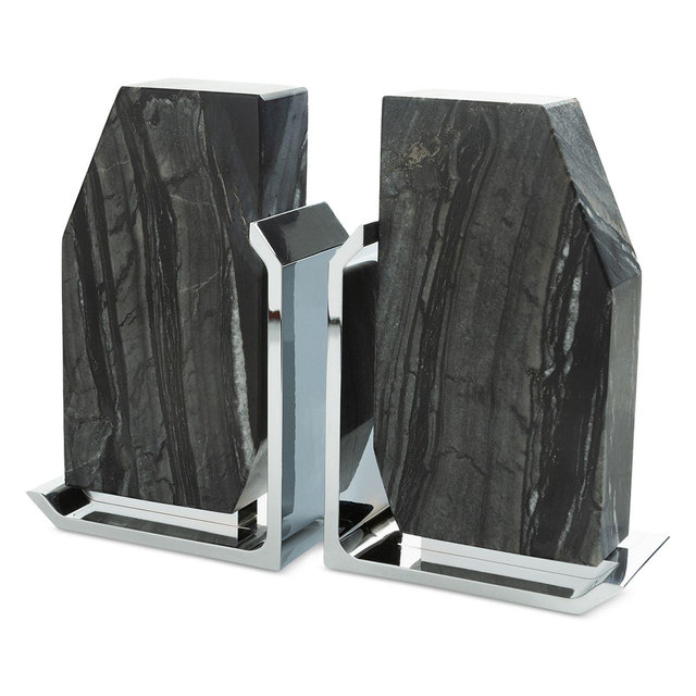 ANNA new york Fim Geo Bookends, Set of 2