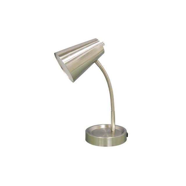 Elevated LED Task Table Lamp Silver (Includes Energy Efficient Light Bulb)- Room Essentials™