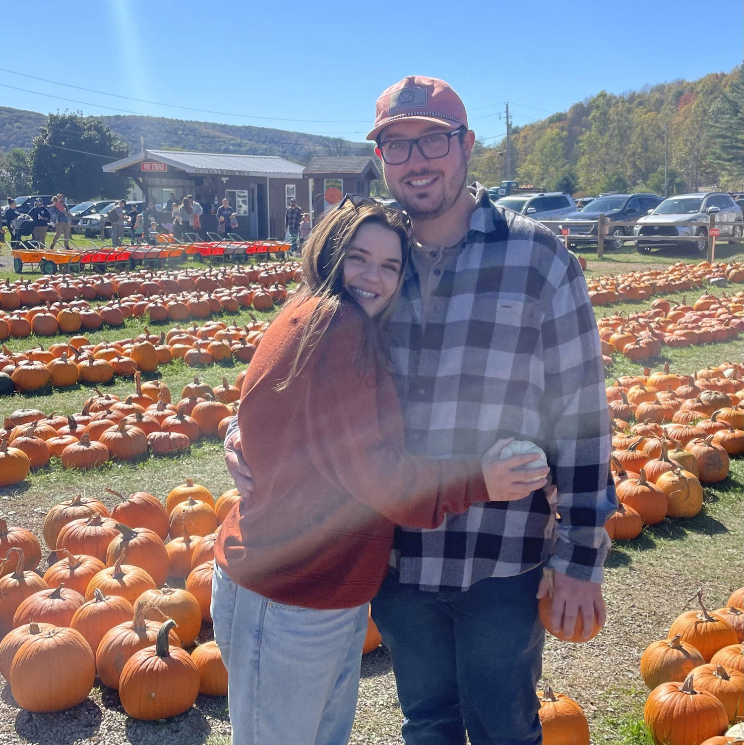 This picture was taken during our first date!