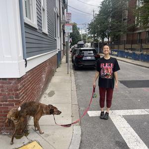 leash training for Red