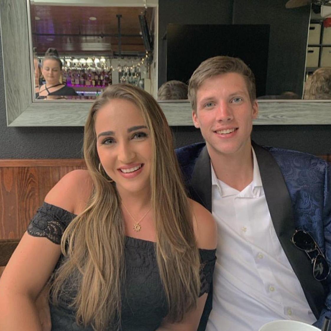 Bre accompanying Matt to his formal. One of the couple's first dates. (March 2019)
