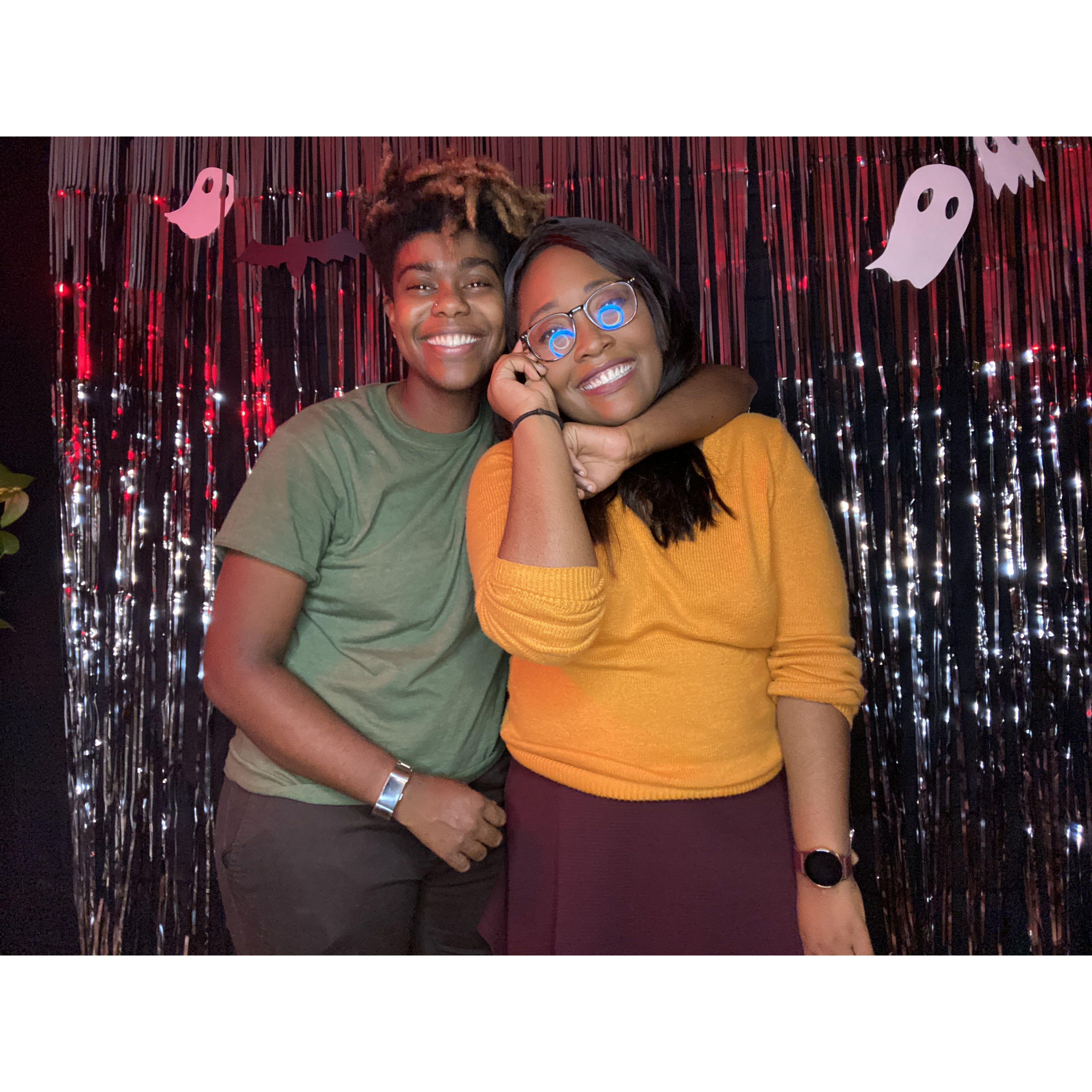 Halloween shenanigans and we were Shaggy and Velma.