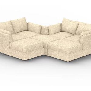 Sectional Couch - 7 Seats (4 Deep + 2 Storage) + 8 Sides (8 Angled)