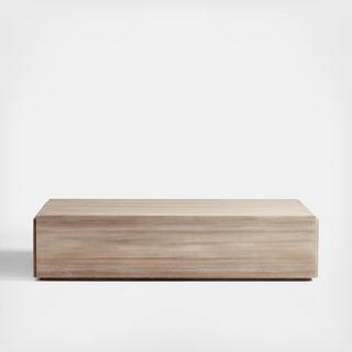 Troupe Rectangular Pine Wood Coffee Table