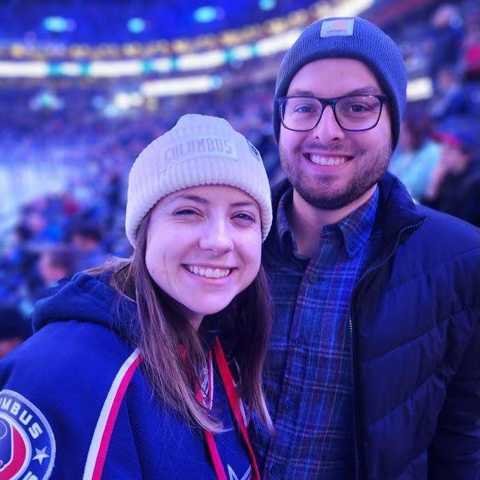 Steven and Mara at the Columbus Blue Jackets Game!