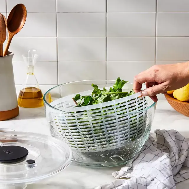 OXO Glass Salad Spinner