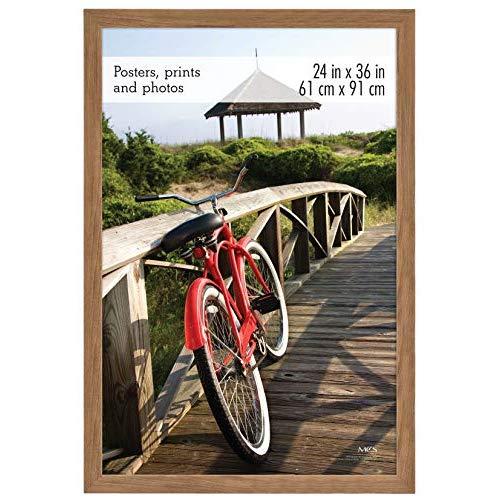 MCS Museum Poster Frame, 24 x 36 Inch, Medium Oak Woodgrain