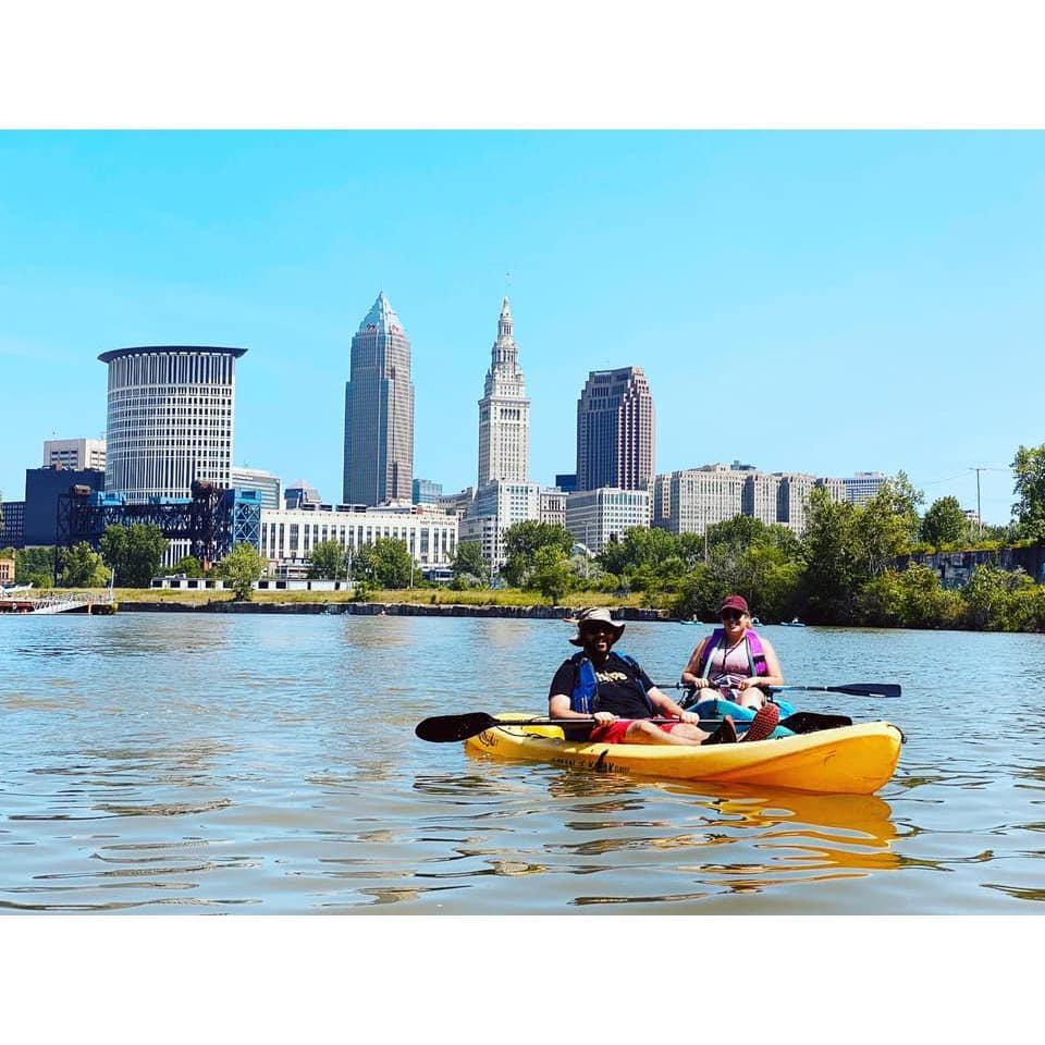 Kayaking on the Cuyahoga River in 2021