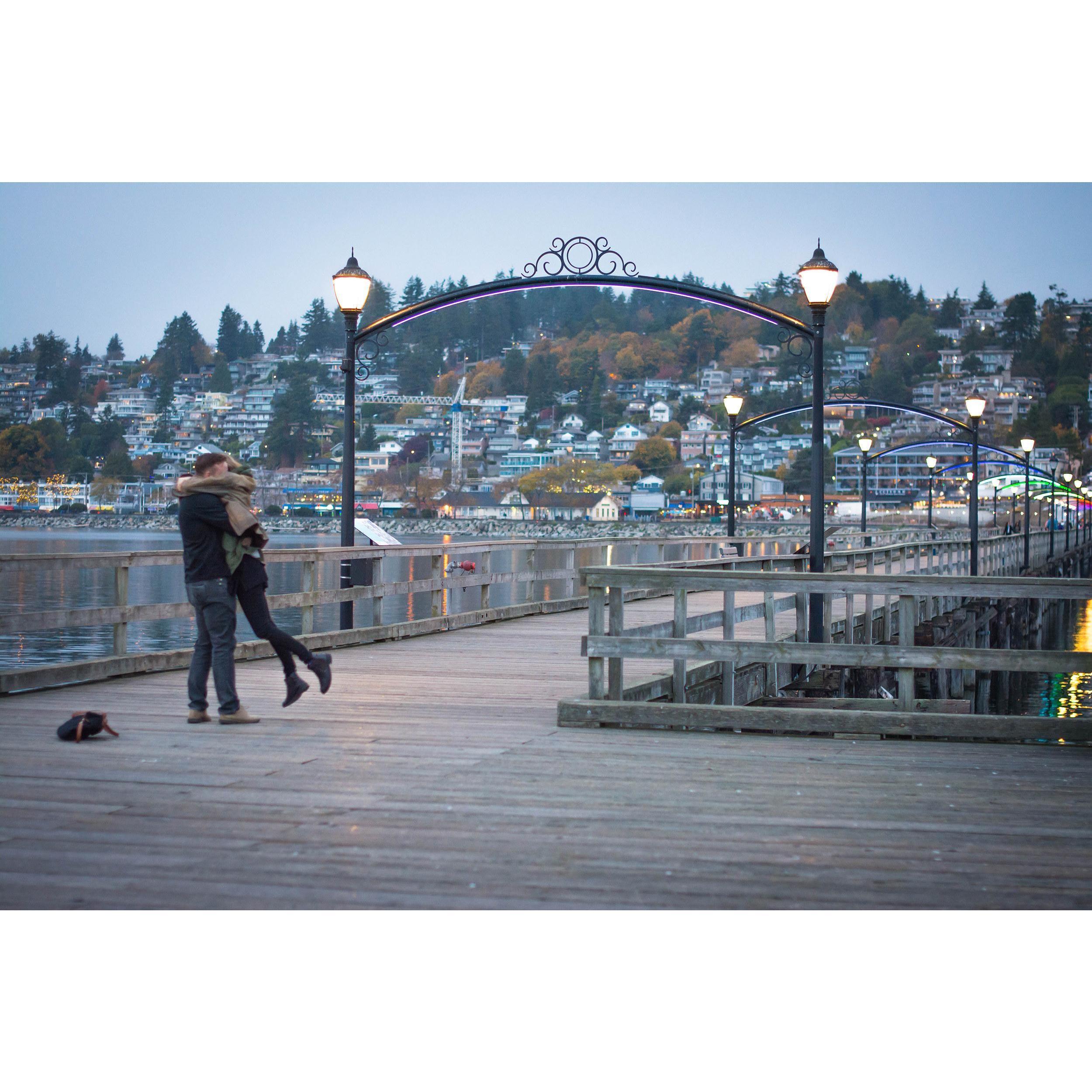 We were engaged at White Rock Pier, BC.