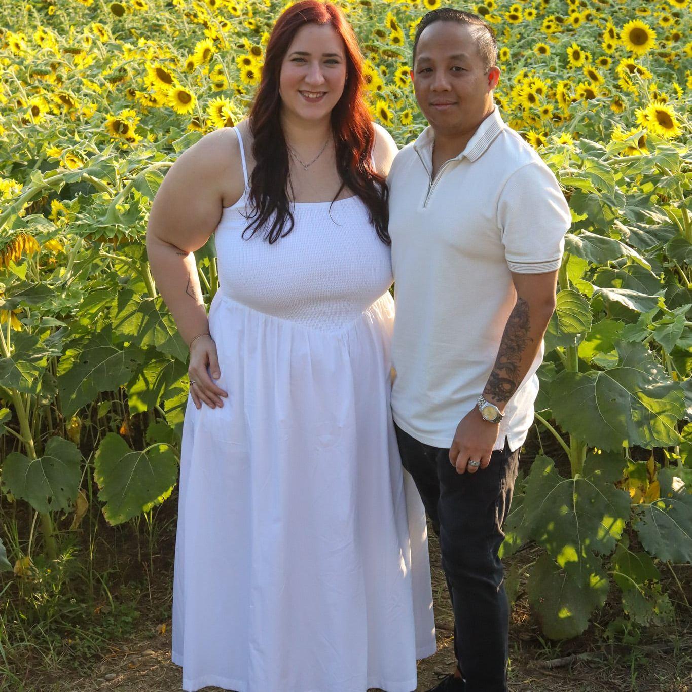 Sarah's mom took photos of us in a Sunflower field in Girard, PA - August, 2025