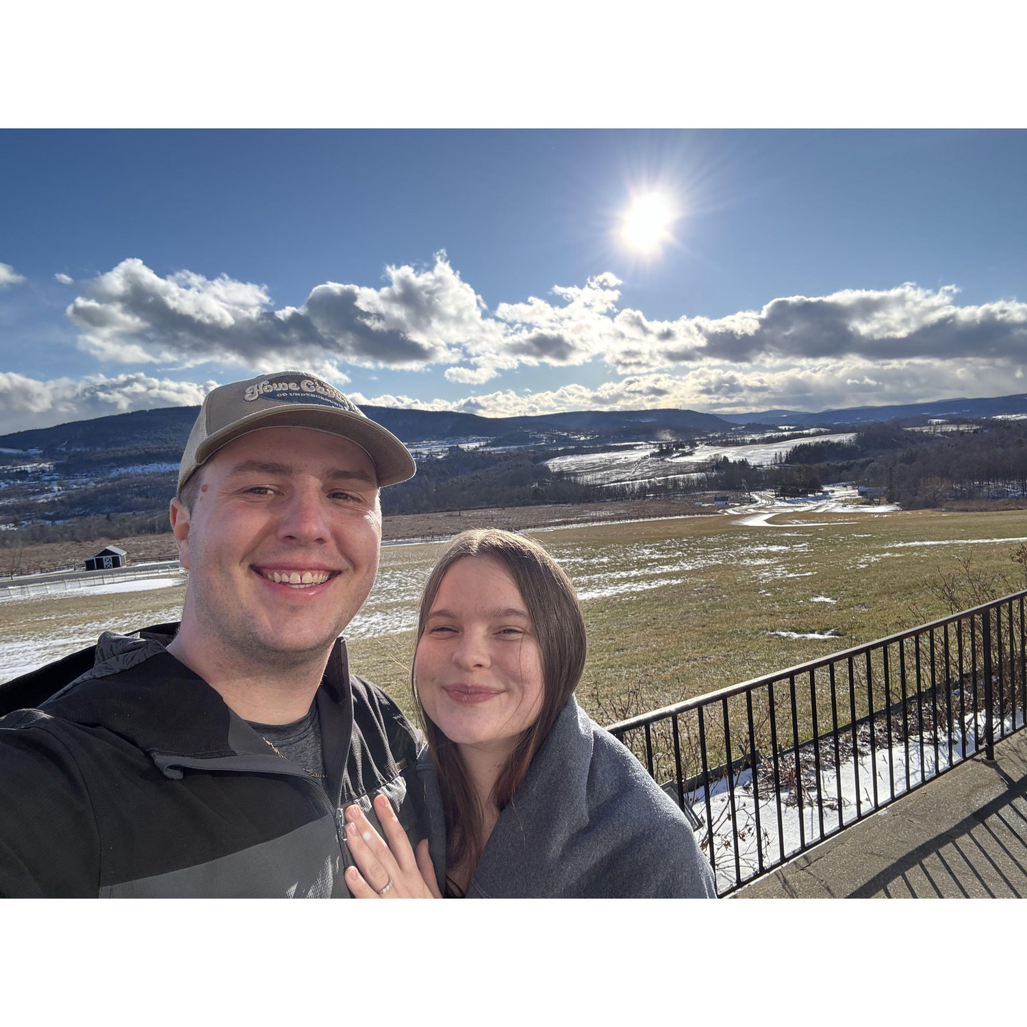 Paul planned a trip to Howes Cavern for Valentine's Day and we walked over the calcite heart again!