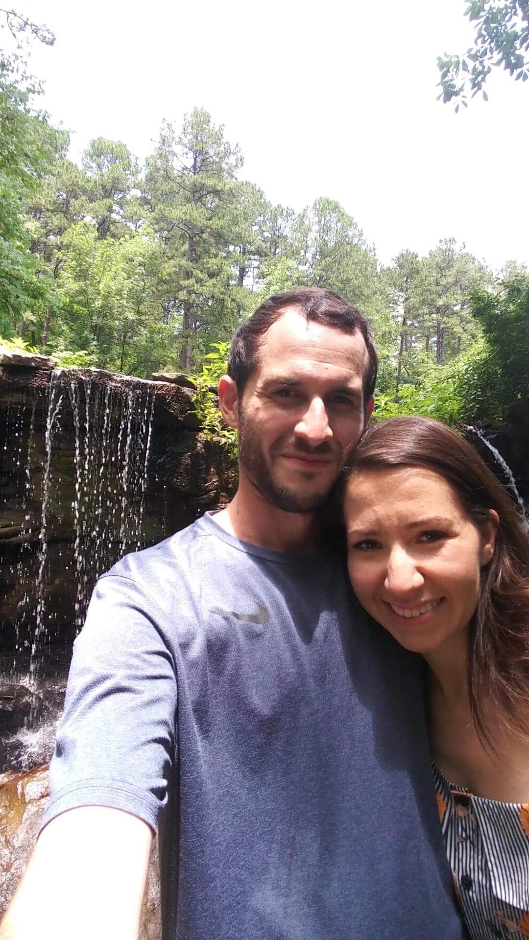 Our first picnic date at the Garvan Gardens. Don’t be fooled by our smiles, we were melting! Hottest and most humid day of the summer!