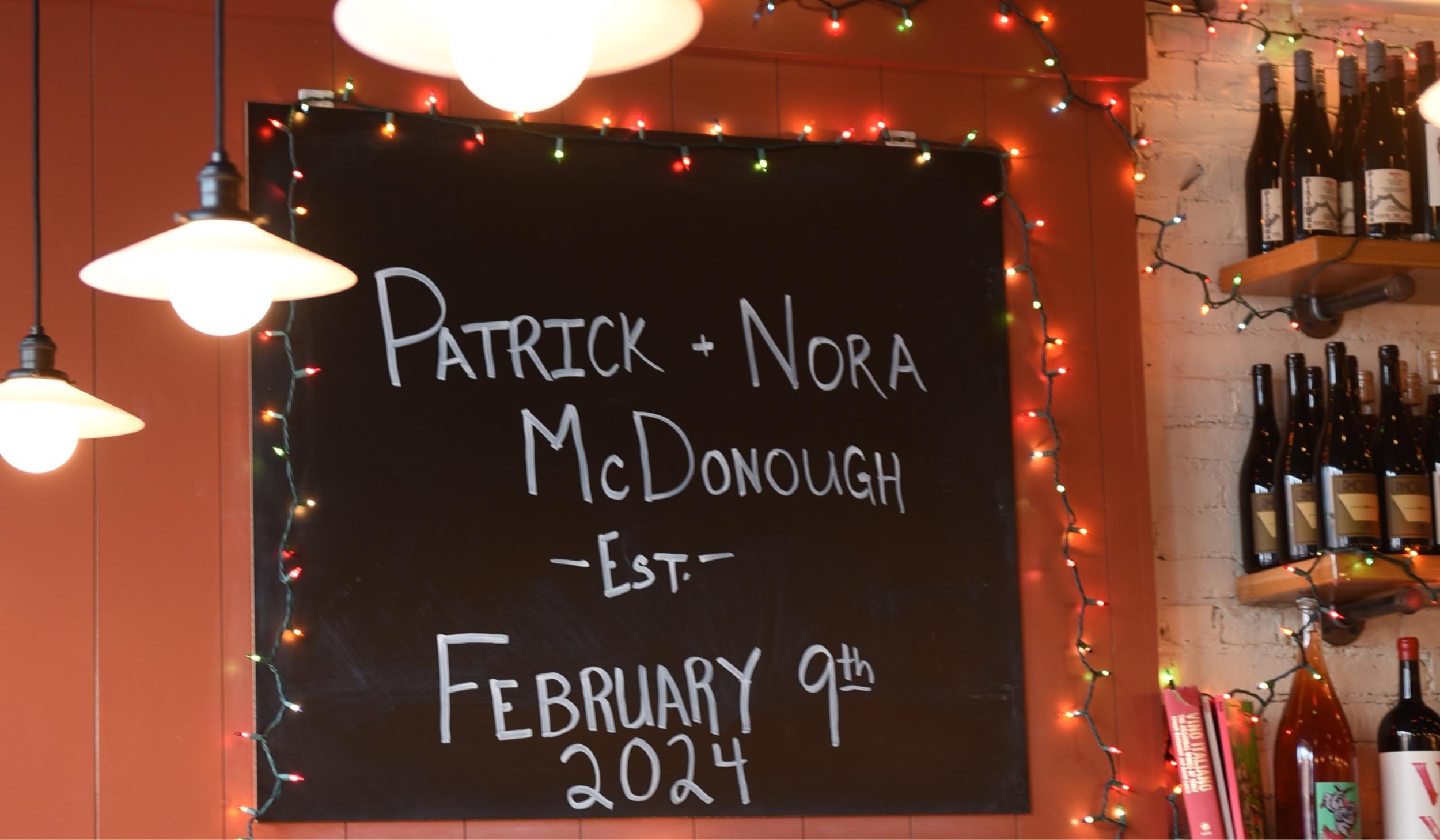 The Wedding Website of Nora Letendre and Patrick McDonough