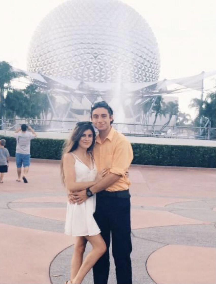 Celebrating Kyle's 20th birthday in Epcot (2016)