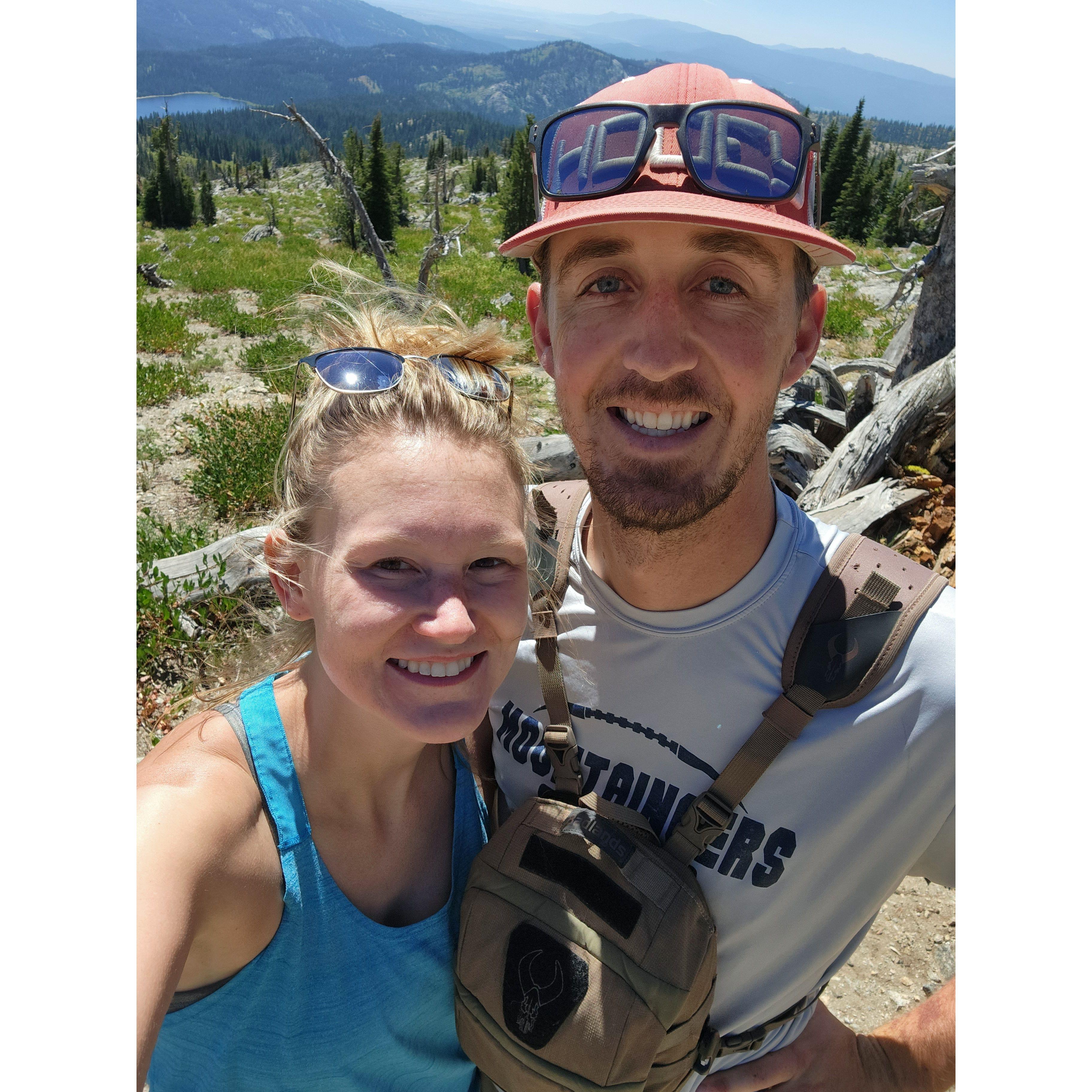 A long, hot, dusty hike up Granite Mountain without water (poor planning)... The views were worth it!