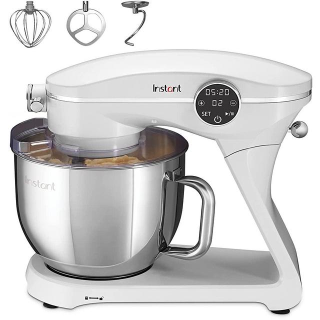 Instant Stand Mixer Pro, 10-Speed Tilt-Head Electric Mixer with Digital Interface, 7.4-Qt Stainless Steel Bowl, From the Makers of Instant Pot, 600W, Lightweight, Whisk, Dough Hook and Mixing Paddle